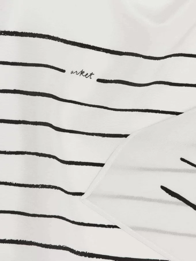 Silketørklæde med tryk