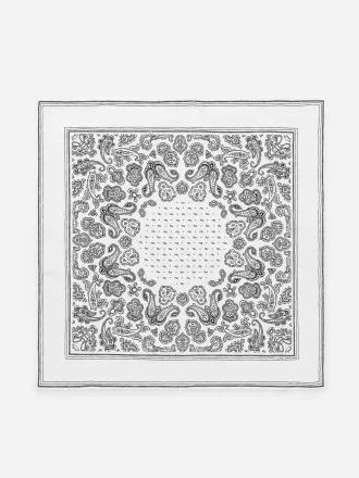 Silketørklæde med tryk