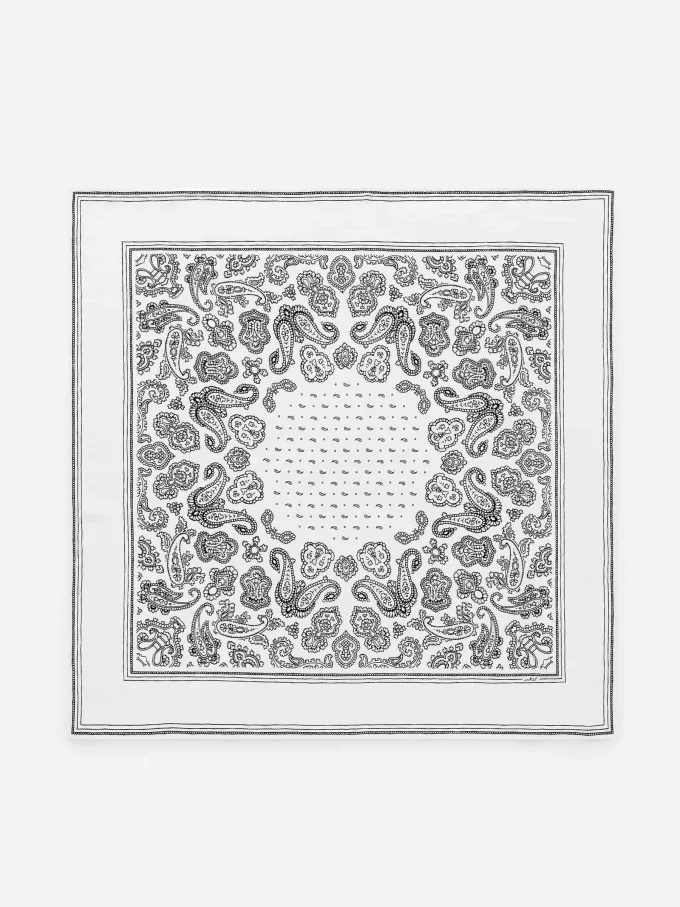 Silketørklæde med tryk