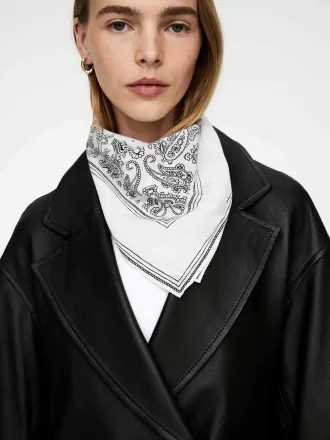 Silketørklæde med tryk