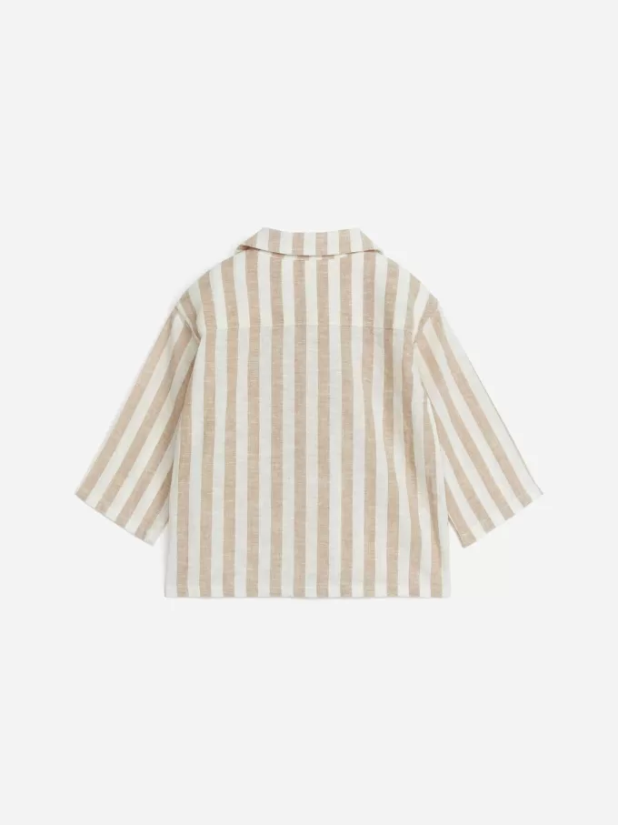 Skjorte i hør-bomuld