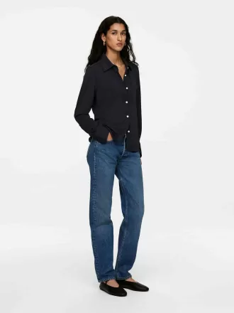 Skjorte med viskoseblanding