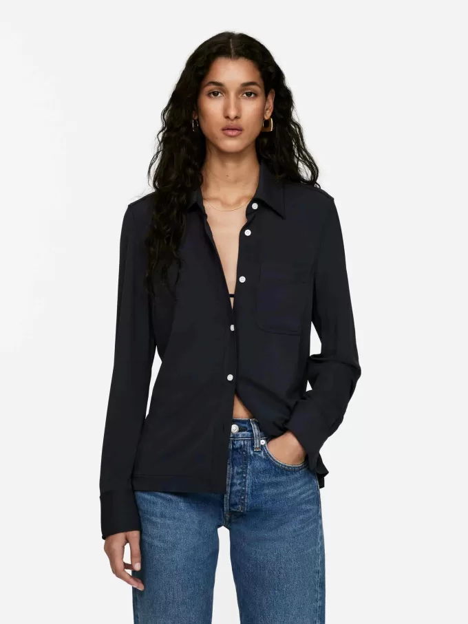 Skjorte med viskoseblanding Skjorte med viskoseblanding