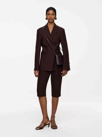 Skuldertaske i læder