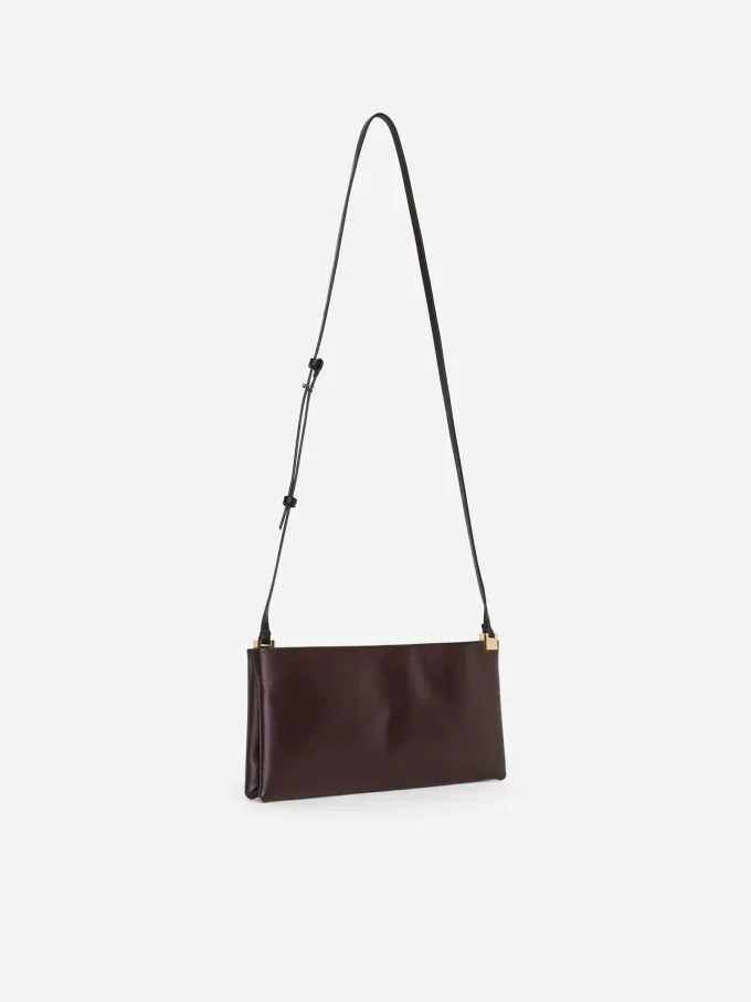 Skuldertaske i læder