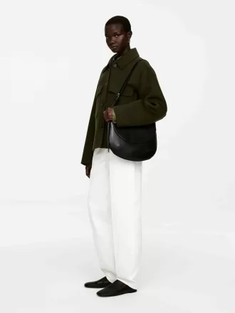 Skuldertaske i læder