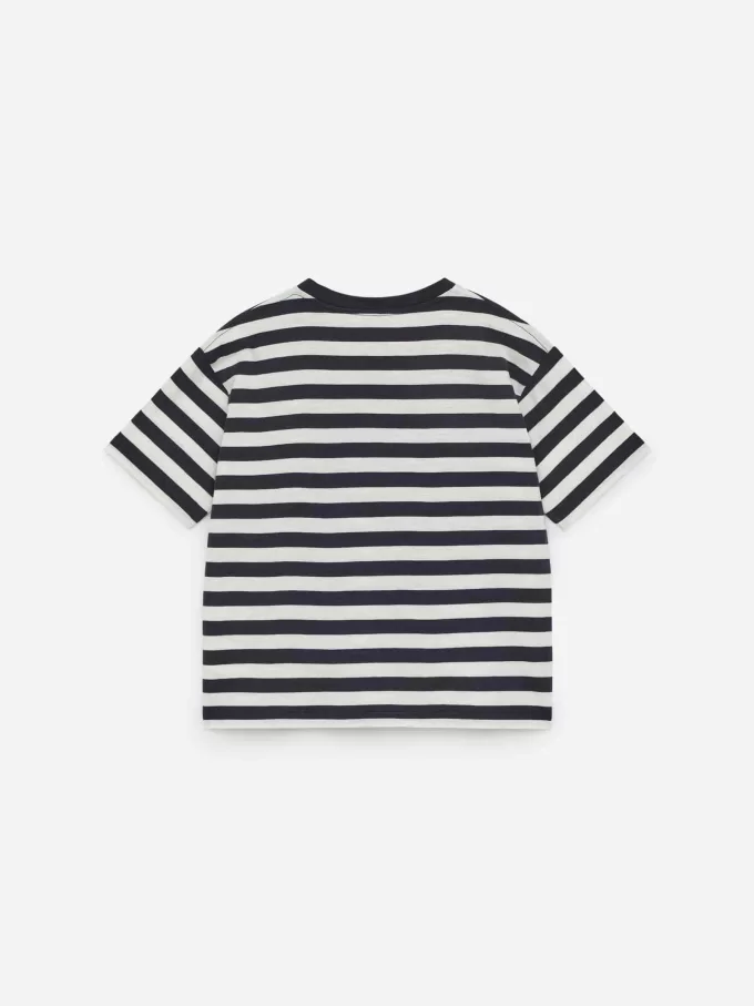 Slub-strikket T-shirt