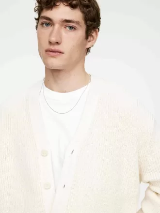 Sølv reb kæde halskæde