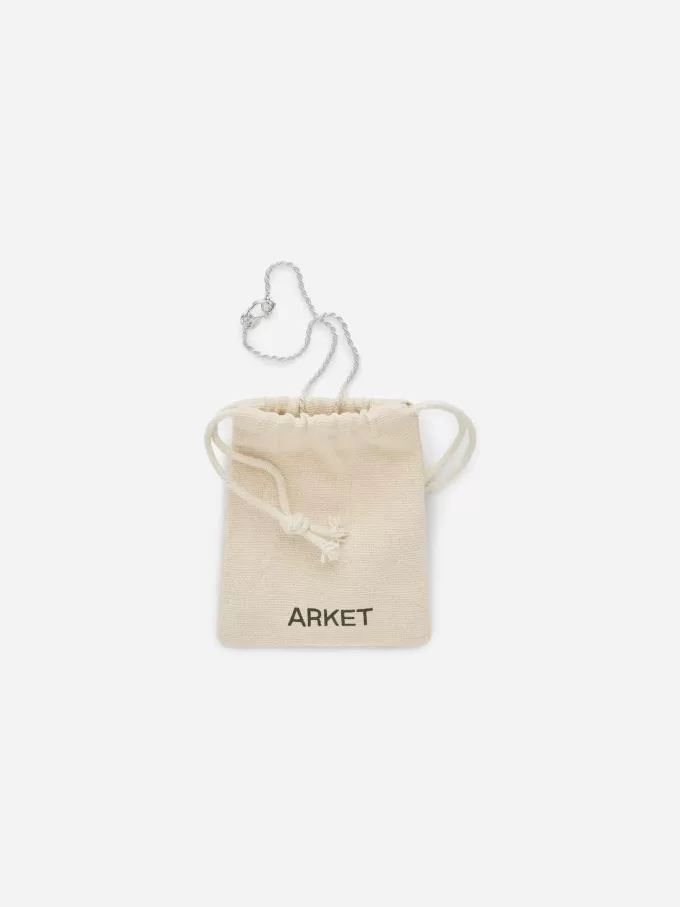 Sølv reb kæde halskæde