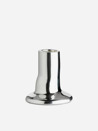 Sølvbelagt lysestage