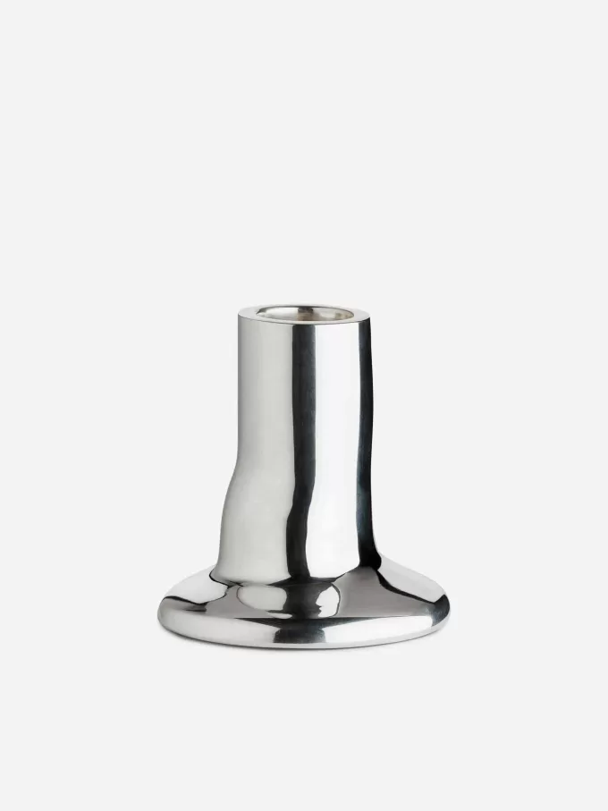 Sølvbelagt lysestage