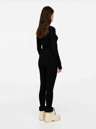 Sømløse strømpebukser i uldblanding