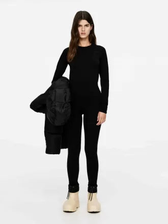 Sømløse strømpebukser i uldblanding