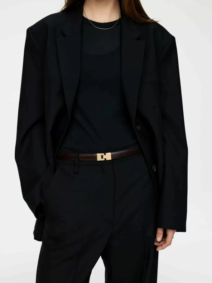 Spænde læderbælte Spænde læderbælte