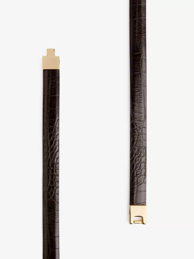 Spænde læderbælte Spænde læderbælte