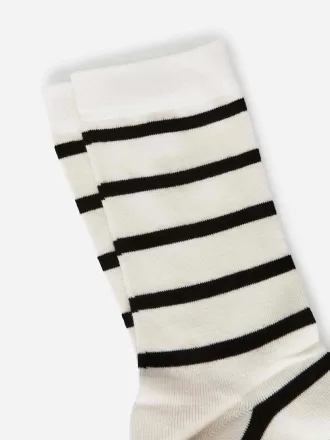 Stribede bomuldsstrømper