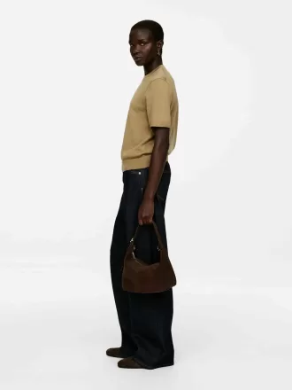 Strikket T-shirt i Merinould