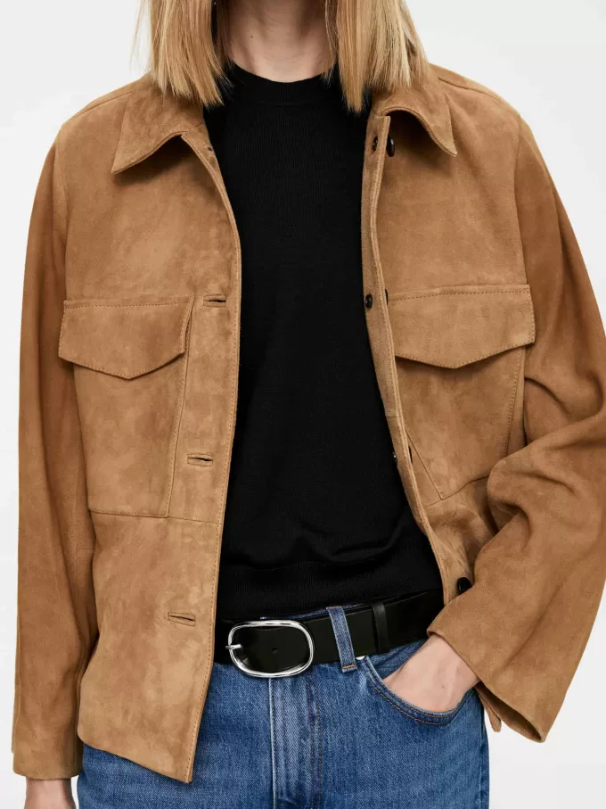 Strikket T-shirt i Merinould