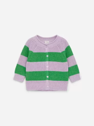 Strikket bomuldscardigan Strikket bomuldscardigan