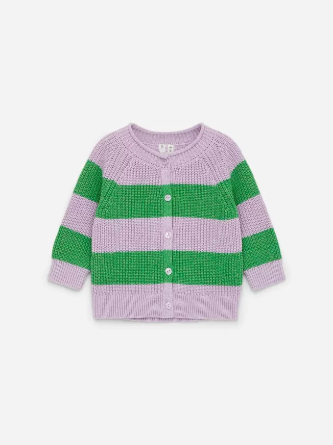 Strikket bomuldscardigan