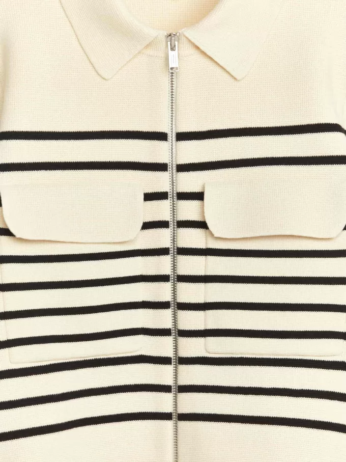 Strikket bomuldsjakke Strikket bomuldsjakke