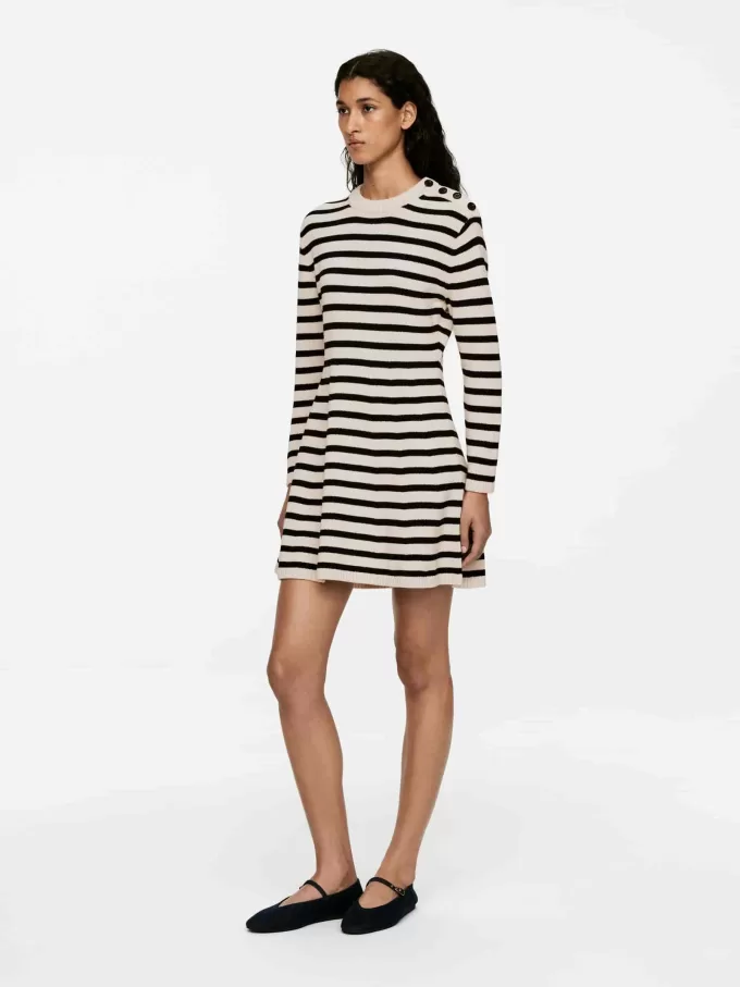 Strikket bomuldskjole