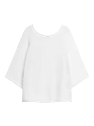 Strikket bomuldstrøje Strikket bomuldstrøje