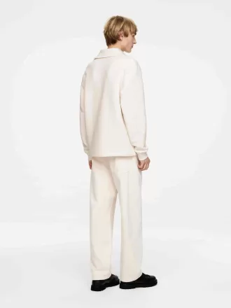 Sweatshirt med halv lynlås