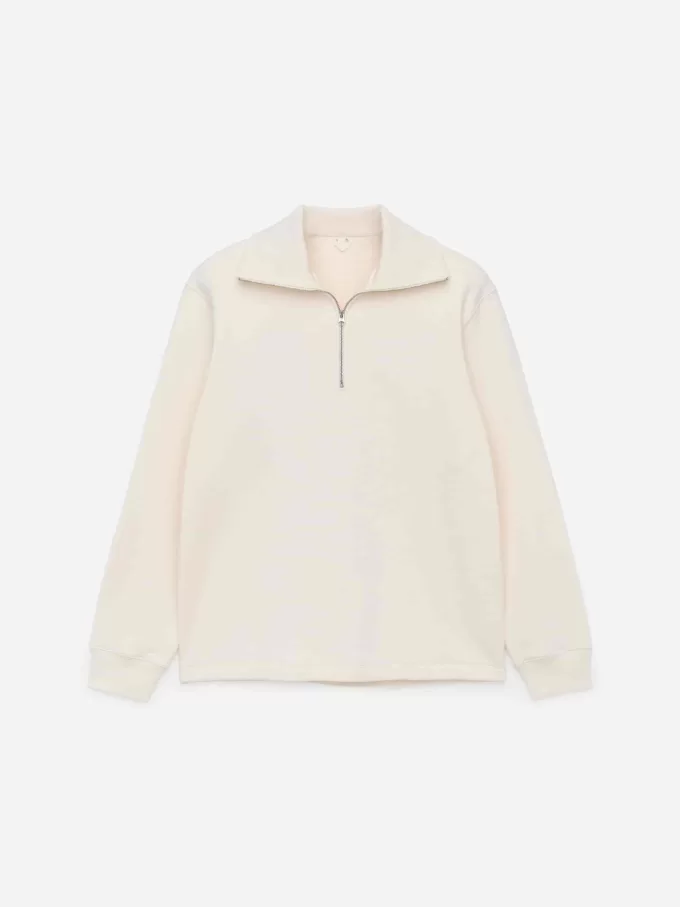 Sweatshirt med halv lynlås Sweatshirt med halv lynlås