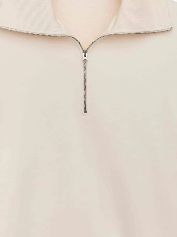 Sweatshirt med halv lynlås Sweatshirt med halv lynlås