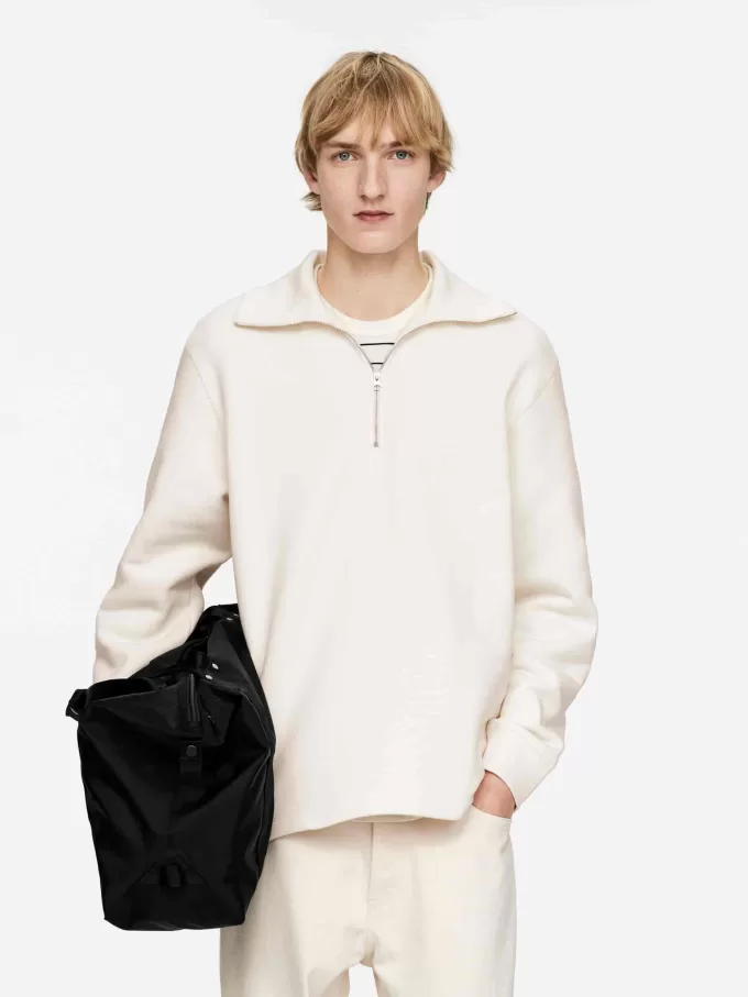 Sweatshirt med halv lynlås Sweatshirt med halv lynlås