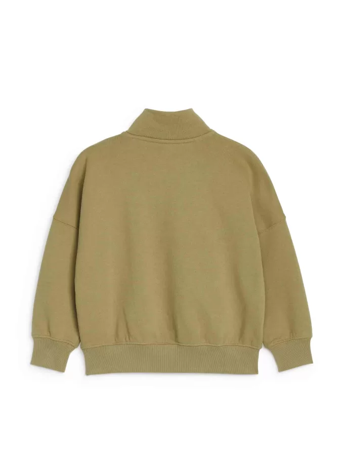 Sweatshirt med halv lynlås Sweatshirt med halv lynlås