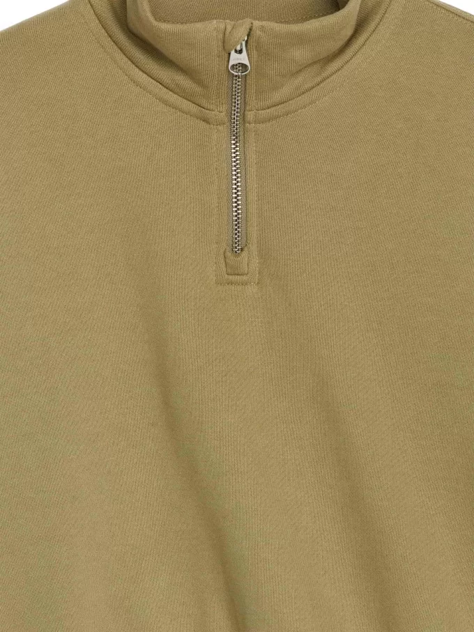Sweatshirt med halv lynlås Sweatshirt med halv lynlås