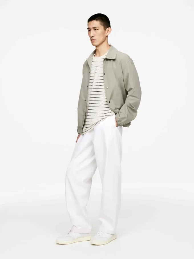 T-shirt i bomuld i hør T-shirt i bomuld i hør