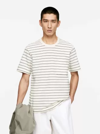 T-shirt i bomuld i hør