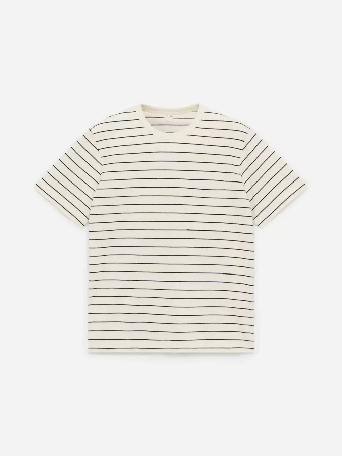 T-shirt i bomuld i hør T-shirt i bomuld i hør