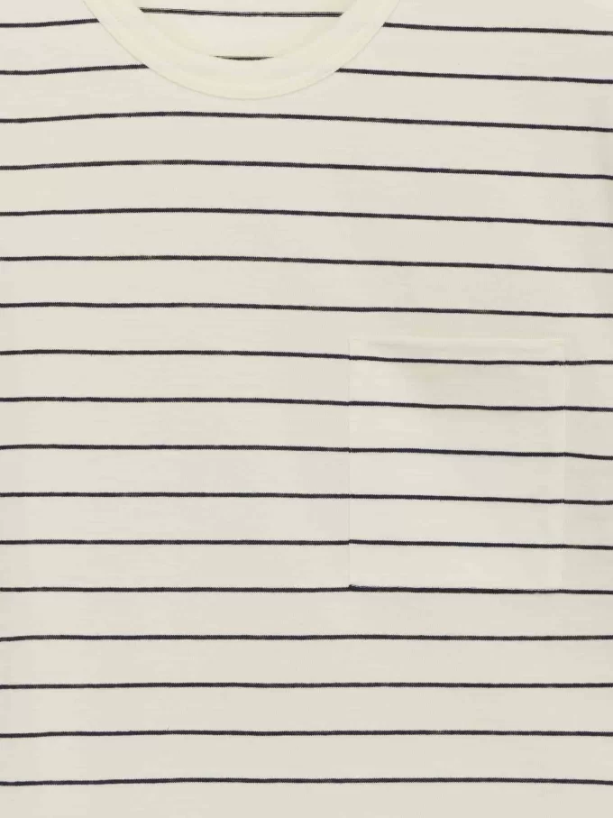 T-shirt i bomuld i hør T-shirt i bomuld i hør