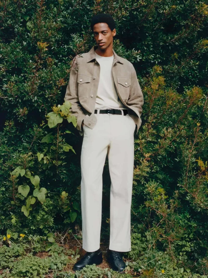 Afslappede lærredsbukser