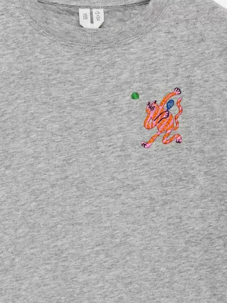 T-shirt med bred pasform