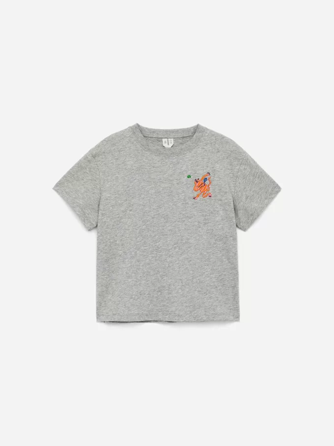 T-shirt med bred pasform