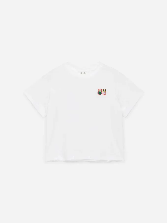 T-shirt med bred pasform