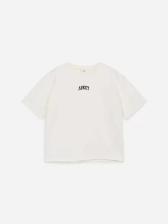 T-shirt med kraftig tryk