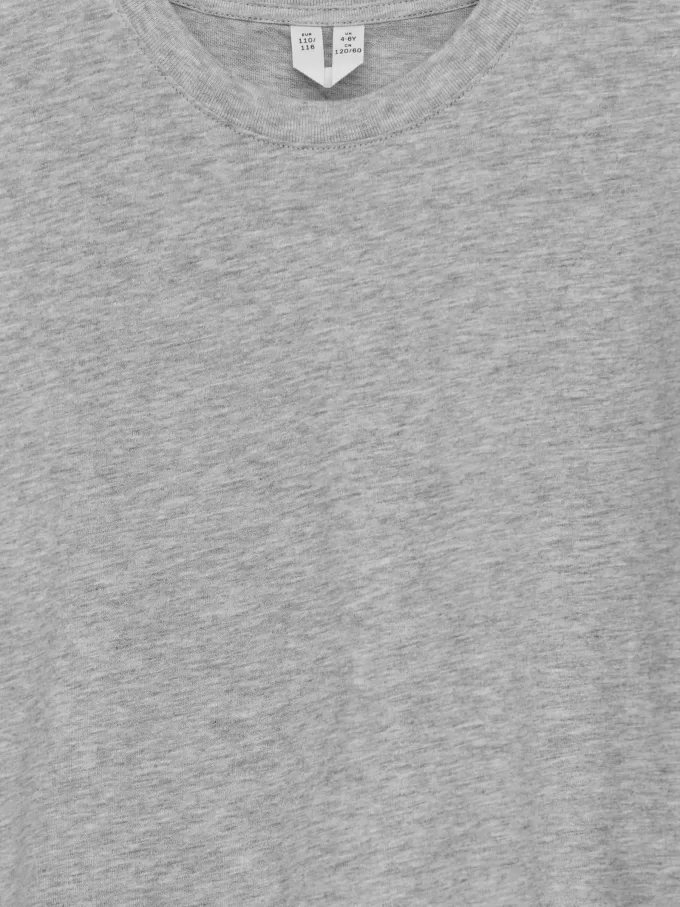 T-shirt med rund hals