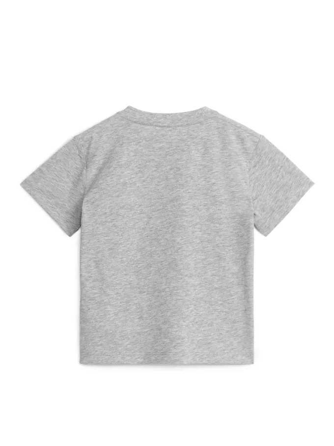 T-shirt med rund hals