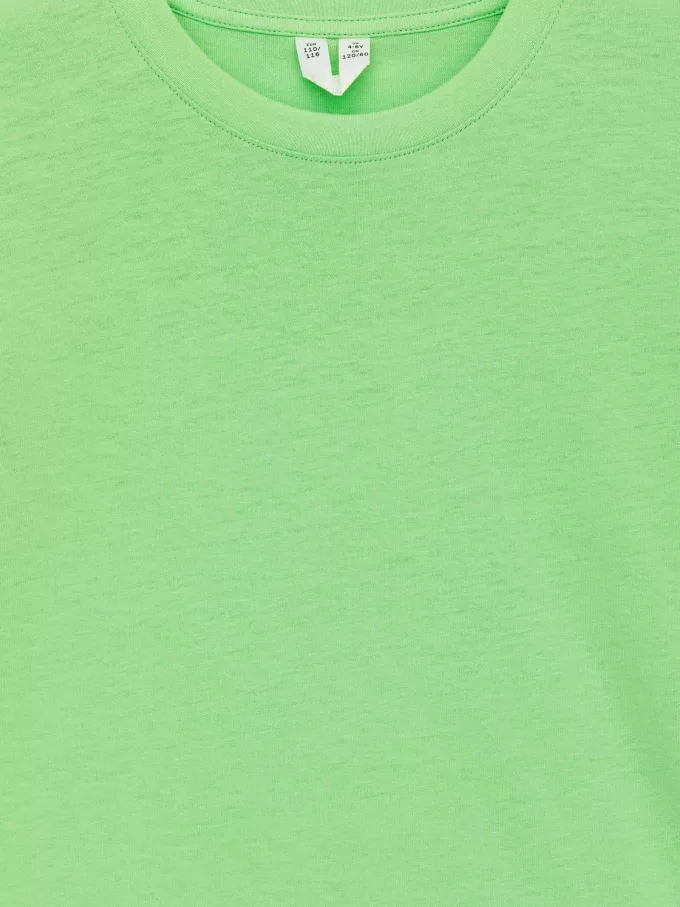 T-shirt med rund hals