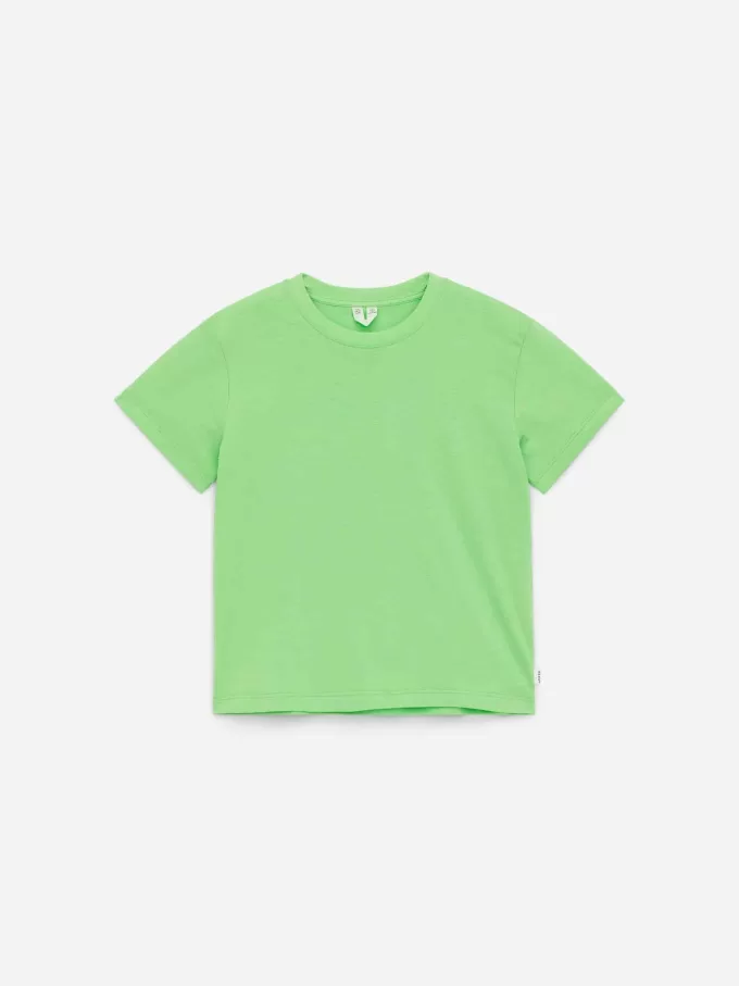 T-shirt med rund hals