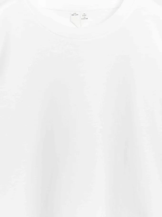 T-shirt med rund hals