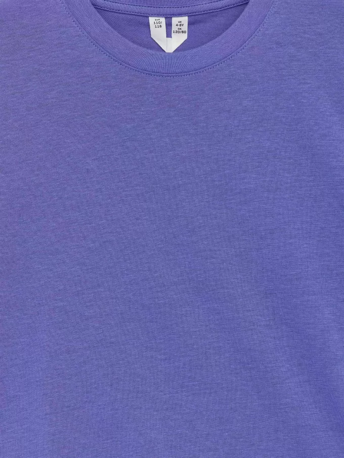 T-shirt med rund hals