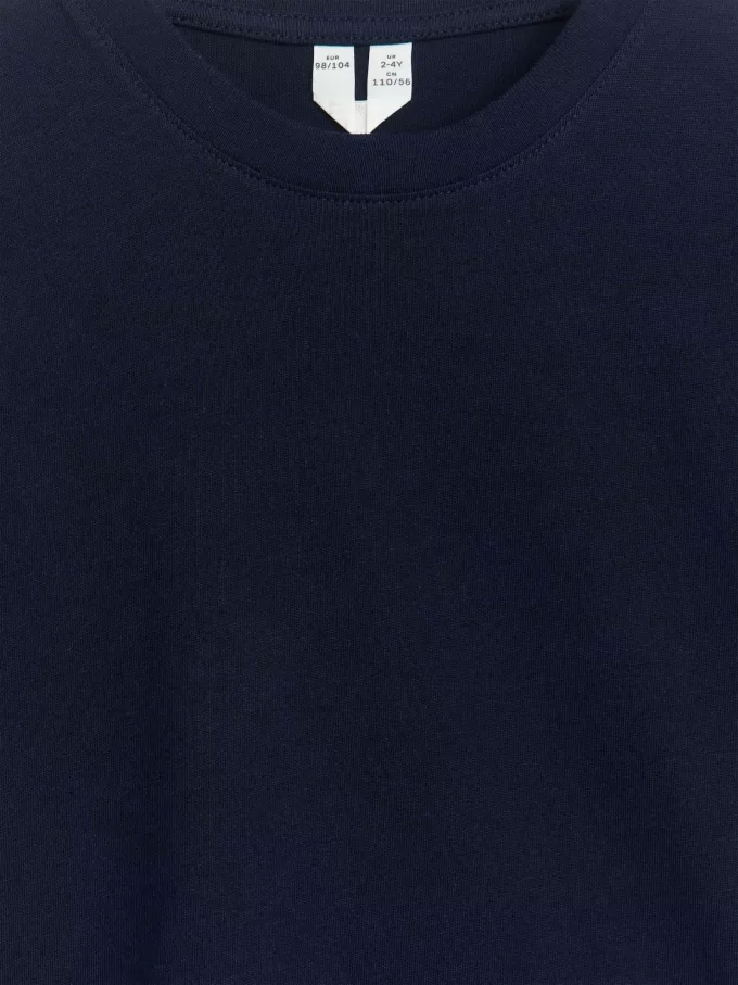 T-shirt med rund hals