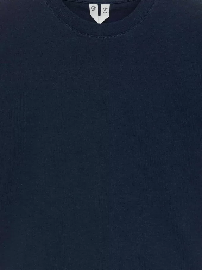 T-shirt med rund hals